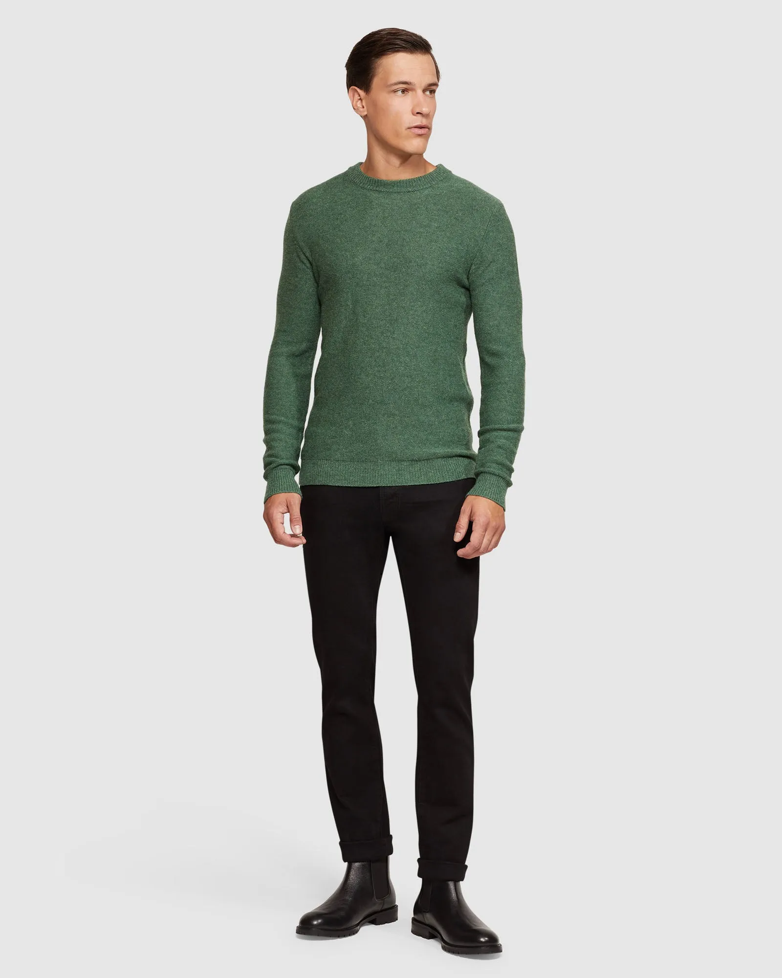 Leon Crew Neck Wool Rich Pullover