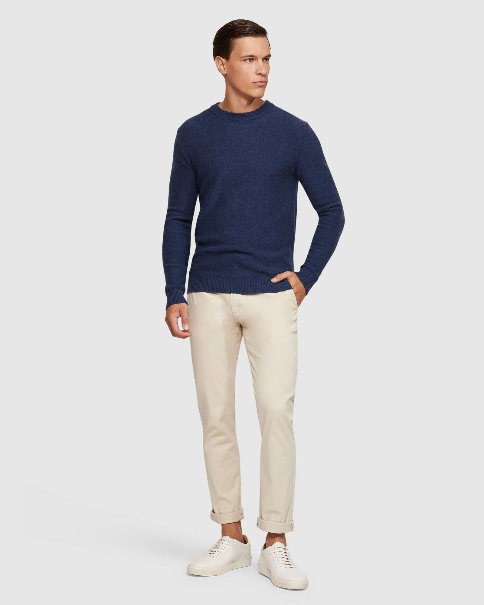 Leon Crew Neck Wool Rich Pullover