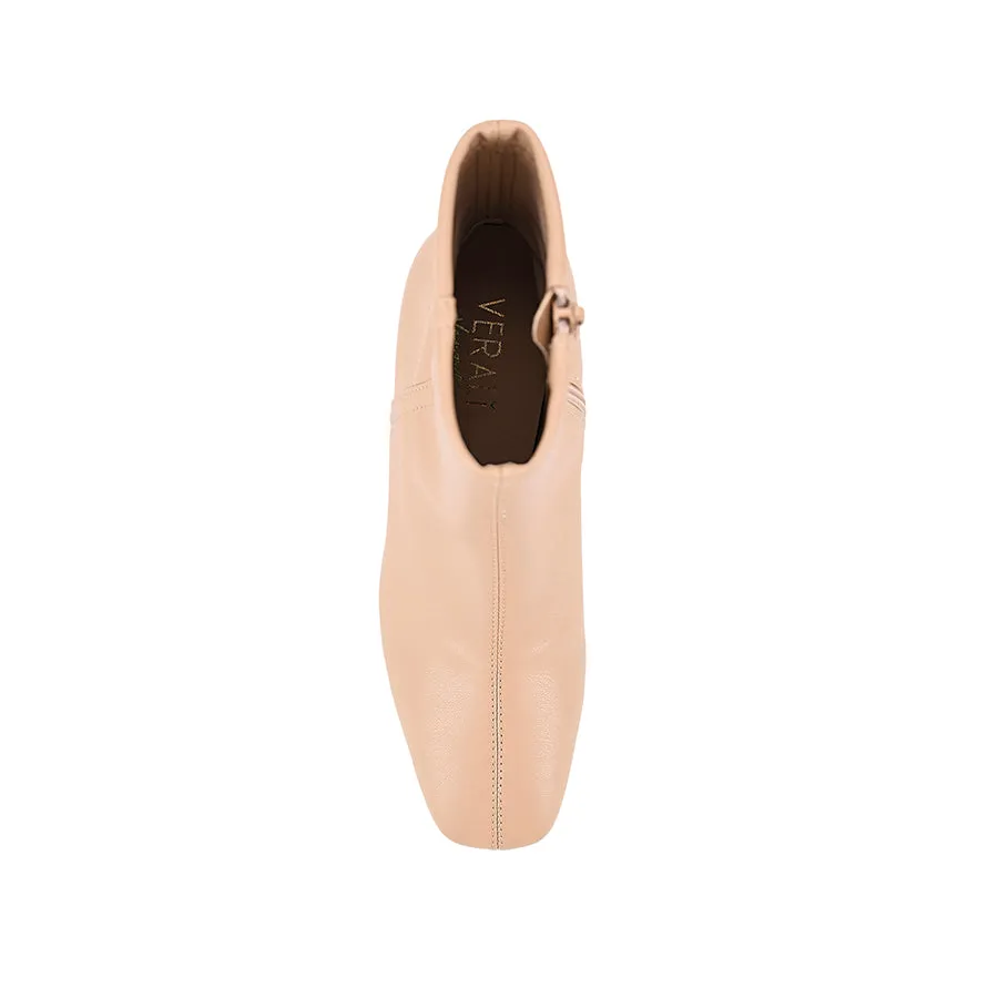 Lizzo Stretch Ankle Boots - Beige Stretch