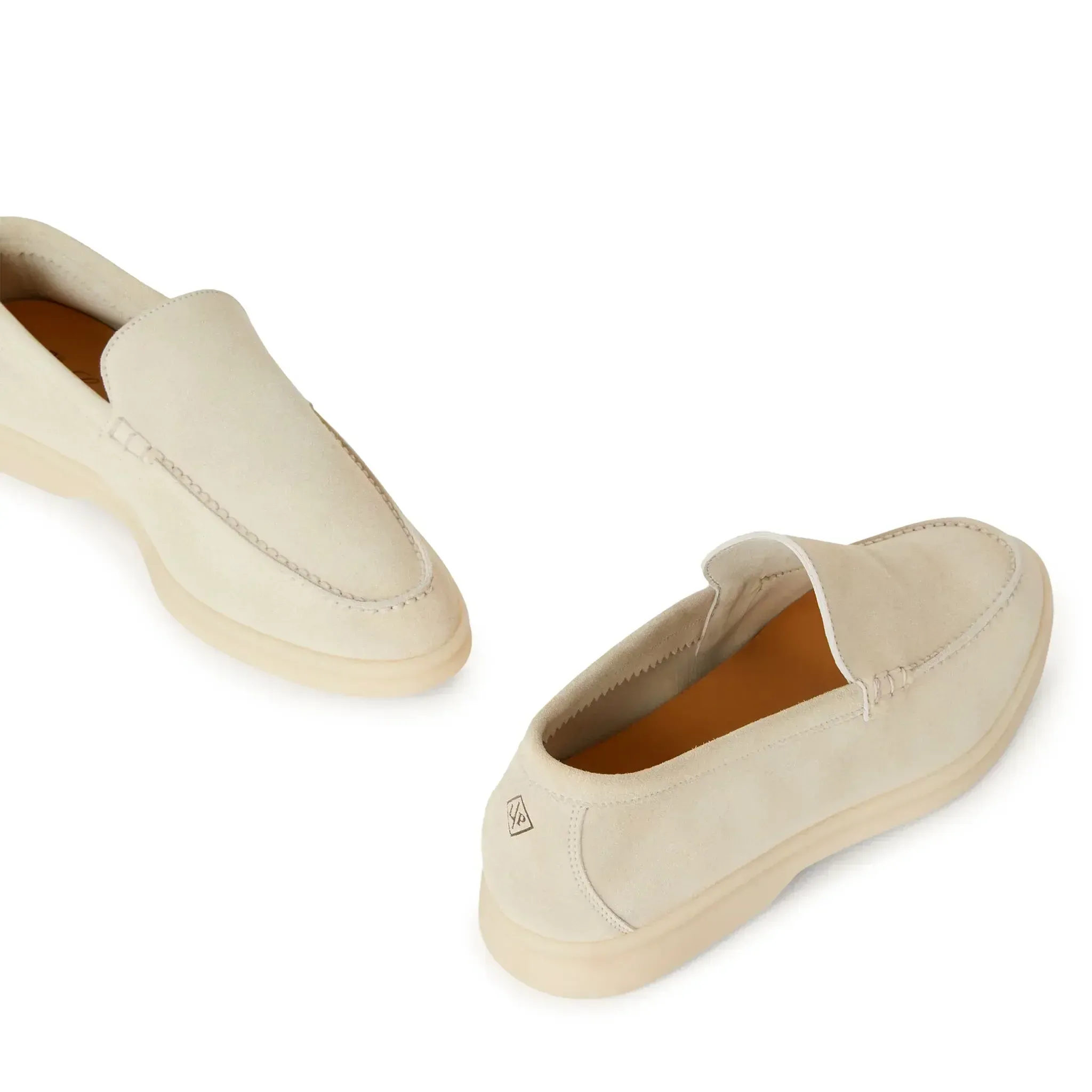Loro Piana Summer Walk Suede Nougat Loafers