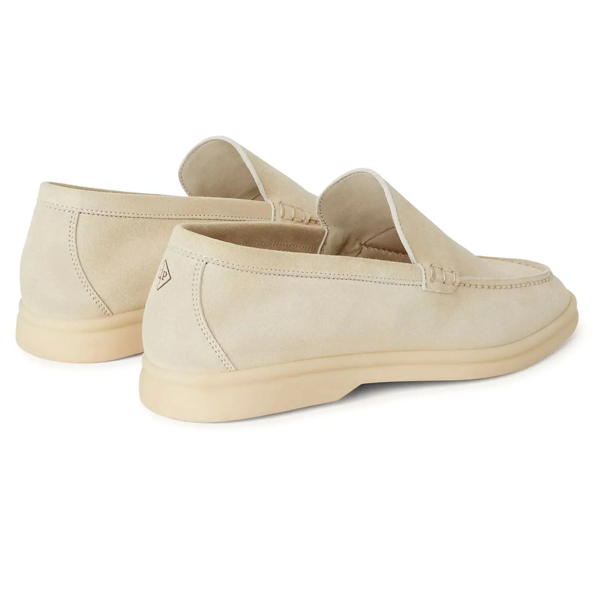 Loro Piana Summer Walk Suede Nougat Loafers