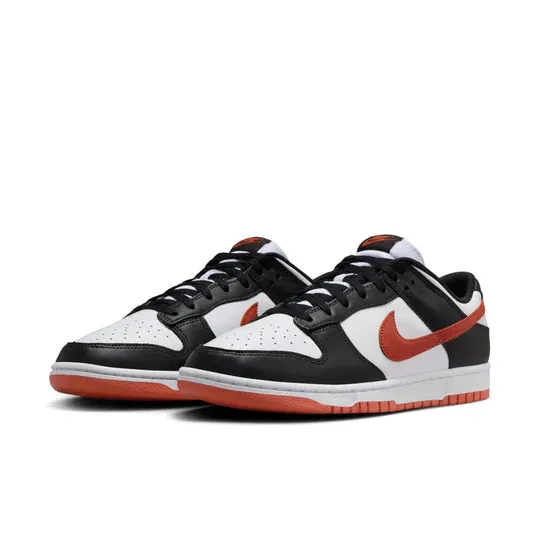 Men's Nike Dunk Low Retro - WHITE/DRAGON RED-BLACK
