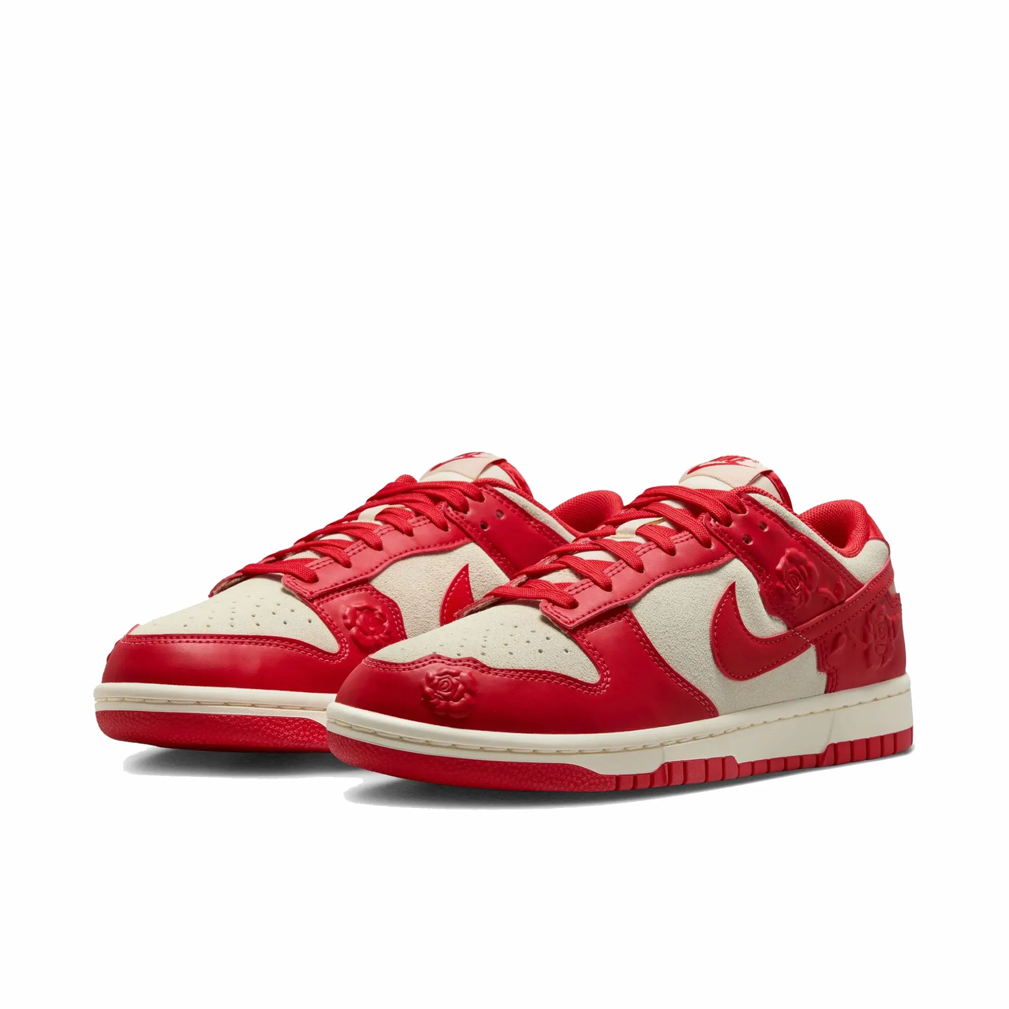 Nike Women's Dunk Low “Roses” (Coconut Milk/University Red-Pale Ivory)