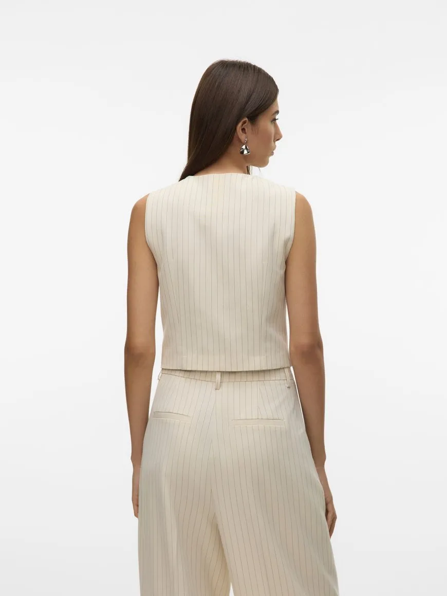 Pinstripe Tailored Vest