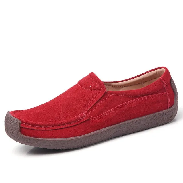 Plardin Women's Genuine Leather Flats