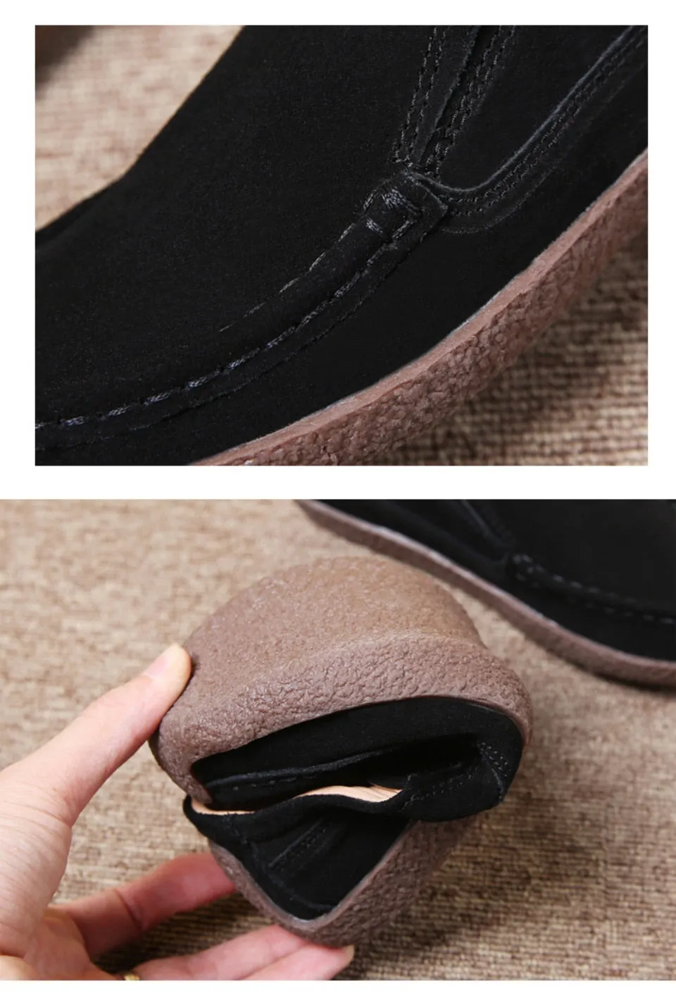 Plardin Women's Genuine Leather Flats