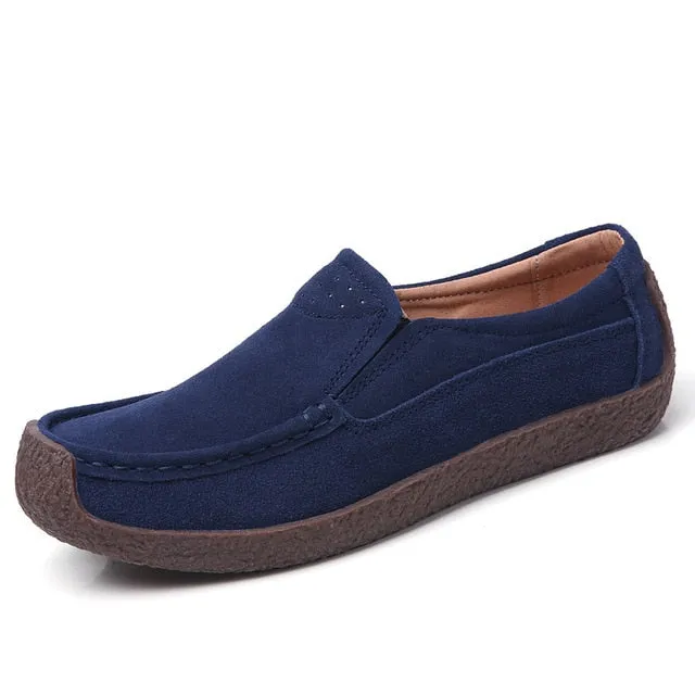 Plardin Women's Genuine Leather Flats