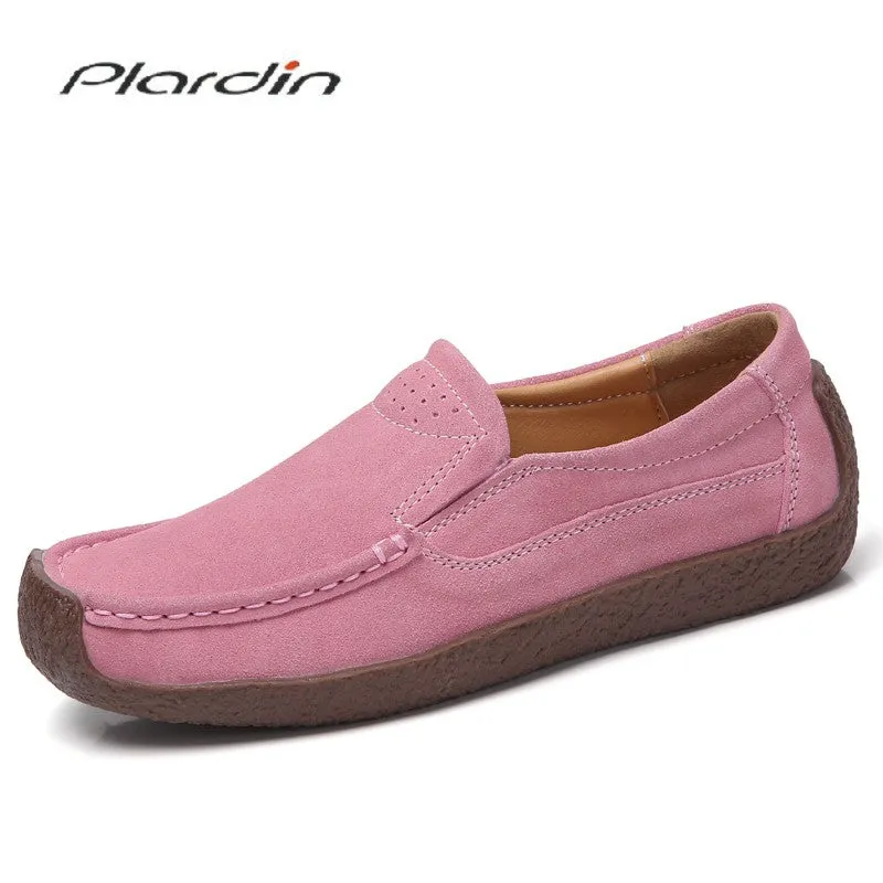 Plardin Women's Genuine Leather Flats