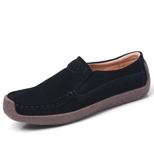 Plardin Women's Genuine Leather Flats