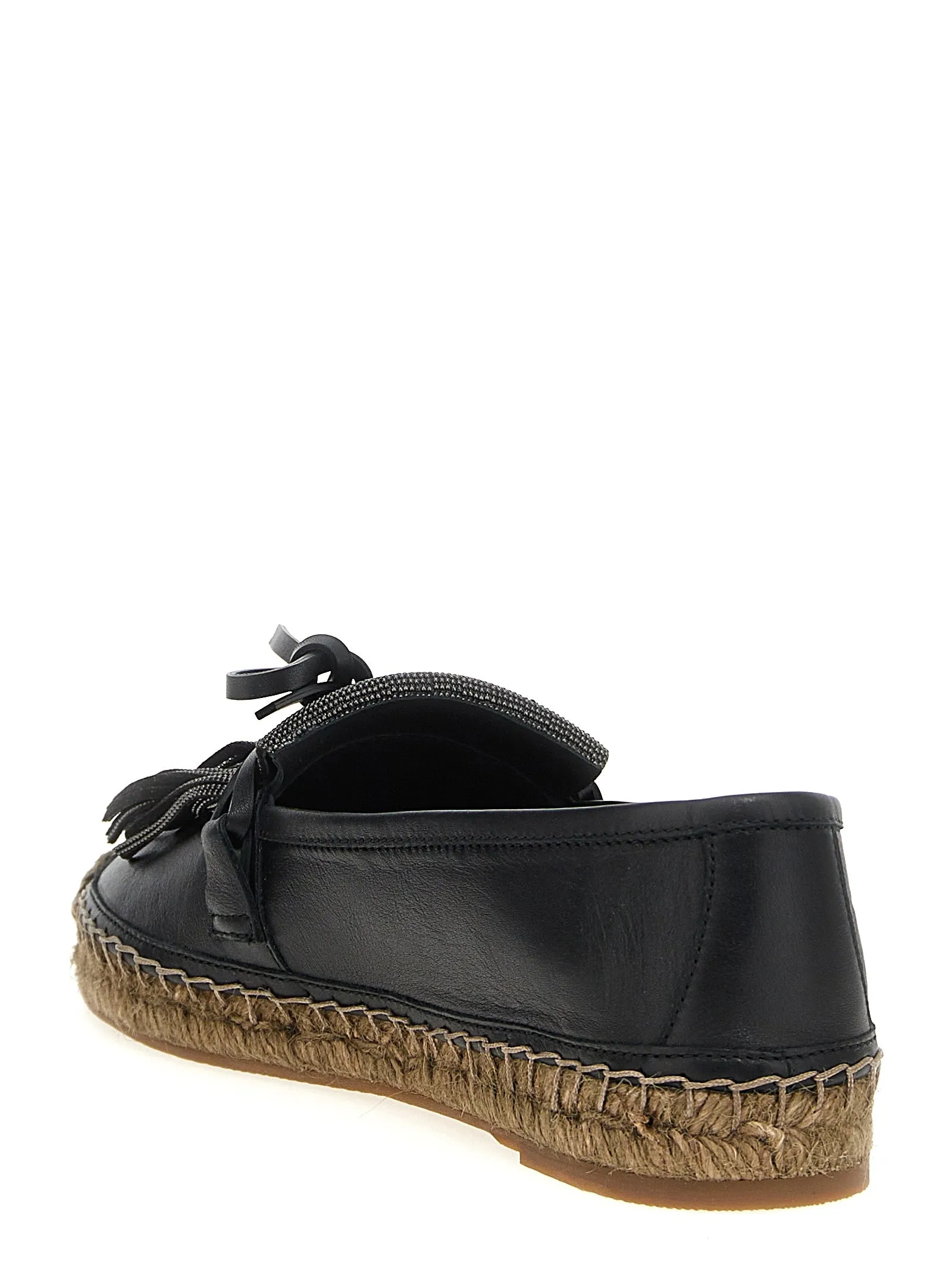 Ramile Fringed Espadrilles Flat Shoes Nero