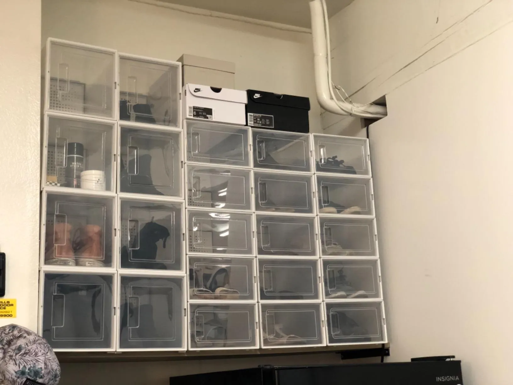 Shoe Boxes, Pack of 12 Stackable Shoe Storage Organizers, Foldable and Versatile for Sneakers