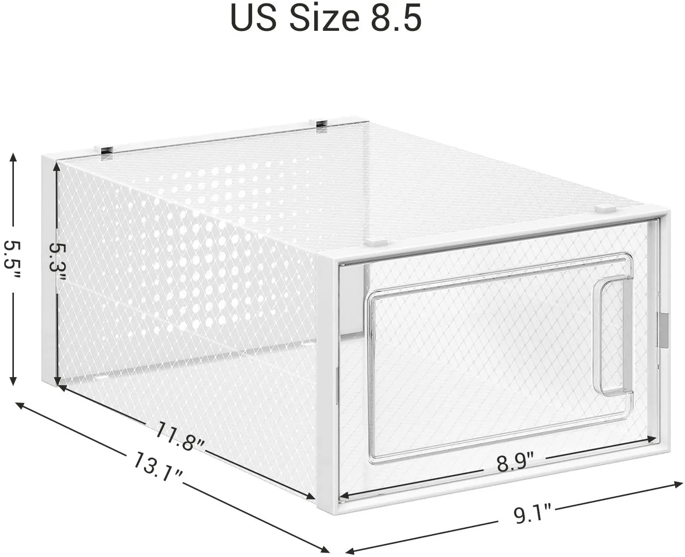 Shoe Boxes, Pack of 12 Stackable Shoe Storage Organizers, Foldable and Versatile for Sneakers