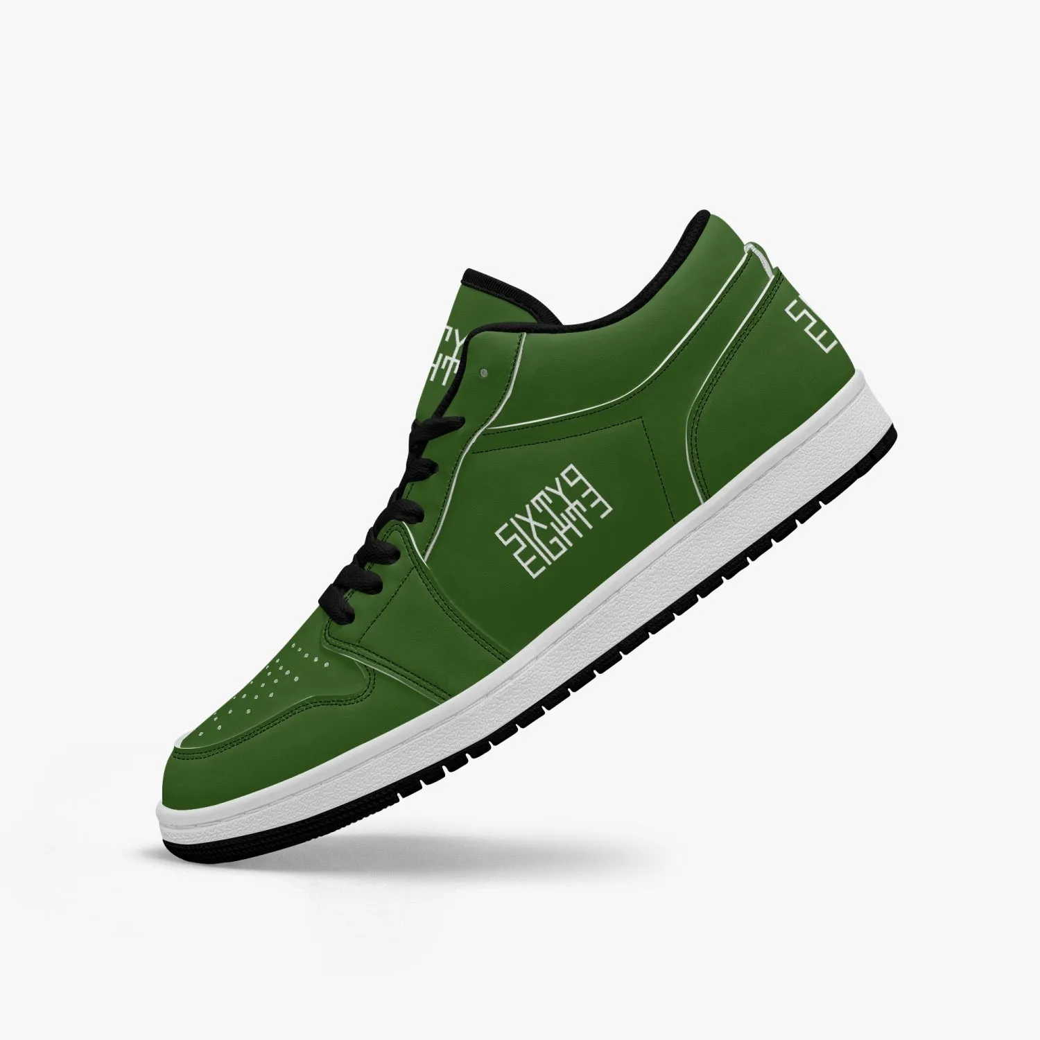 Sixty Eight 93 Logo White Forest Green SENTLT1 Shoes