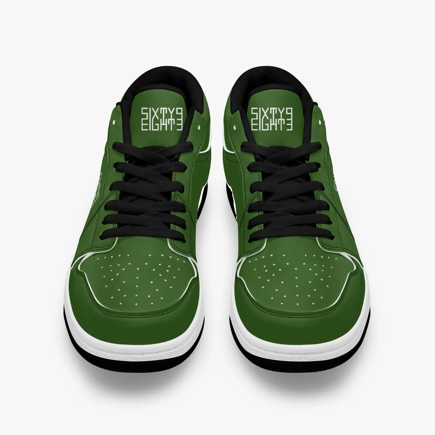 Sixty Eight 93 Logo White Forest Green SENTLT1 Shoes