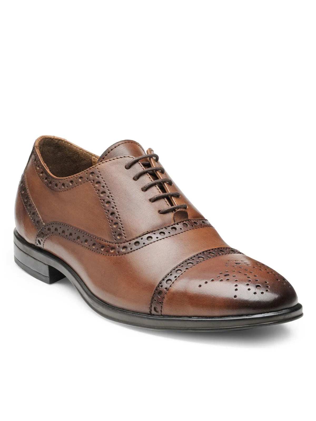 Teakwood Leather Men's Wood Oxford/Brogue Shoes