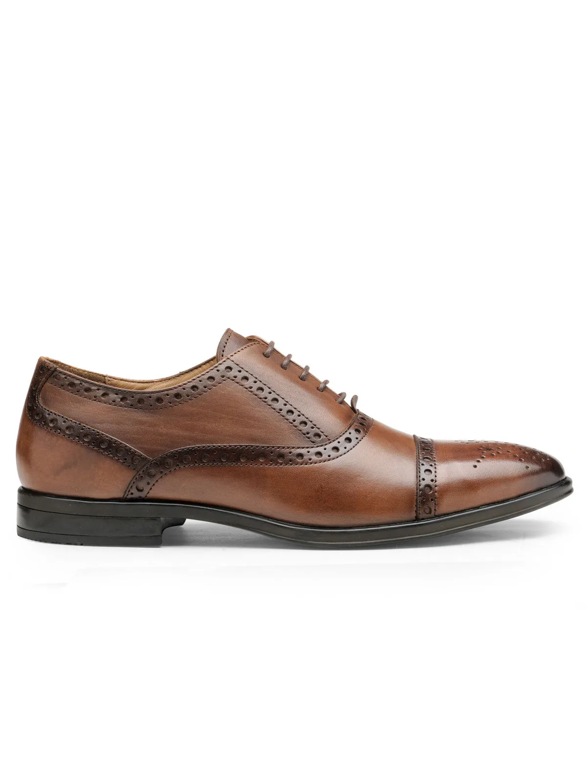 Teakwood Leather Men's Wood Oxford/Brogue Shoes