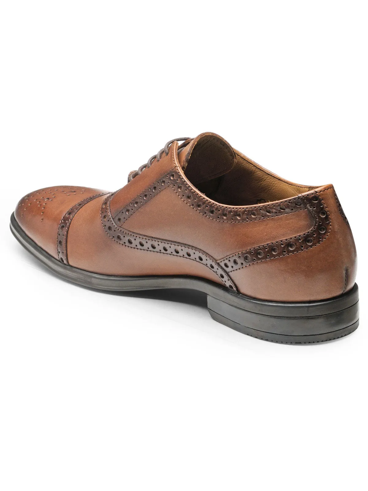Teakwood Leather Men's Wood Oxford/Brogue Shoes