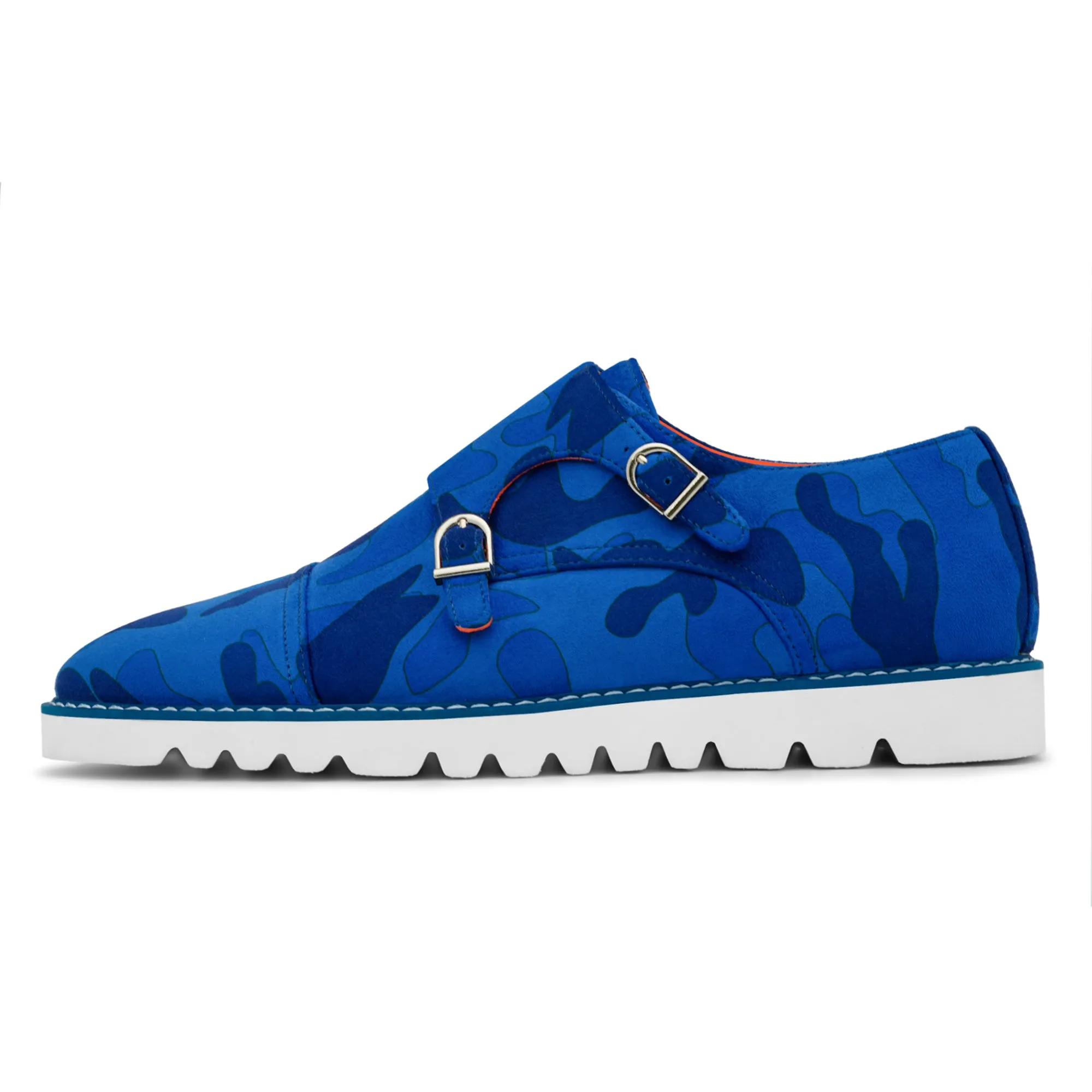 The Freshman S TAYNO Suede Double Monk Strap Oxford Sneaker