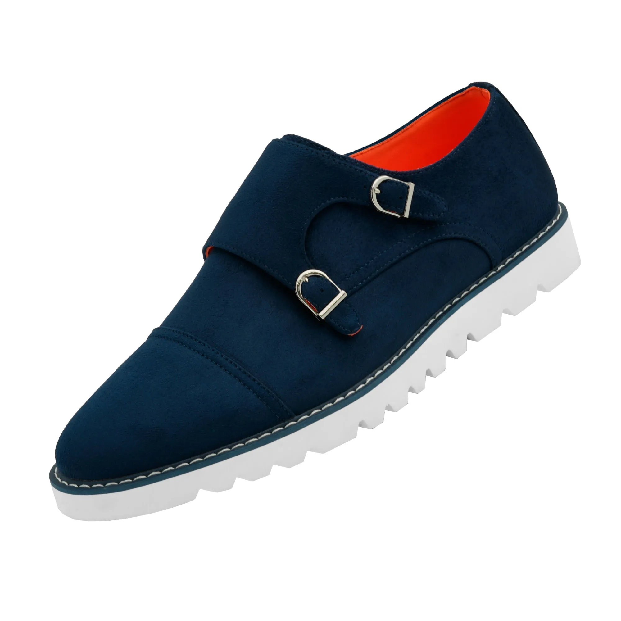 The Freshman S TAYNO Suede Double Monk Strap Oxford Sneaker