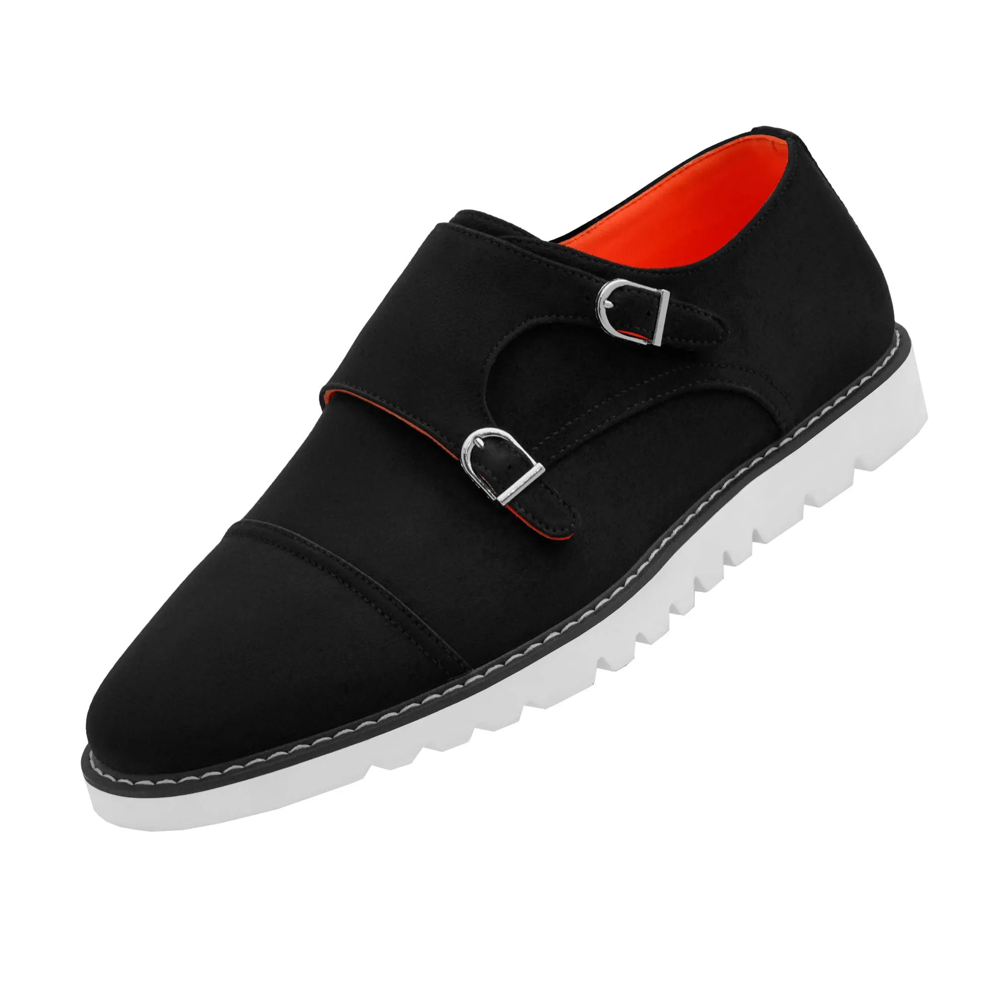 The Freshman S TAYNO Suede Double Monk Strap Oxford Sneaker