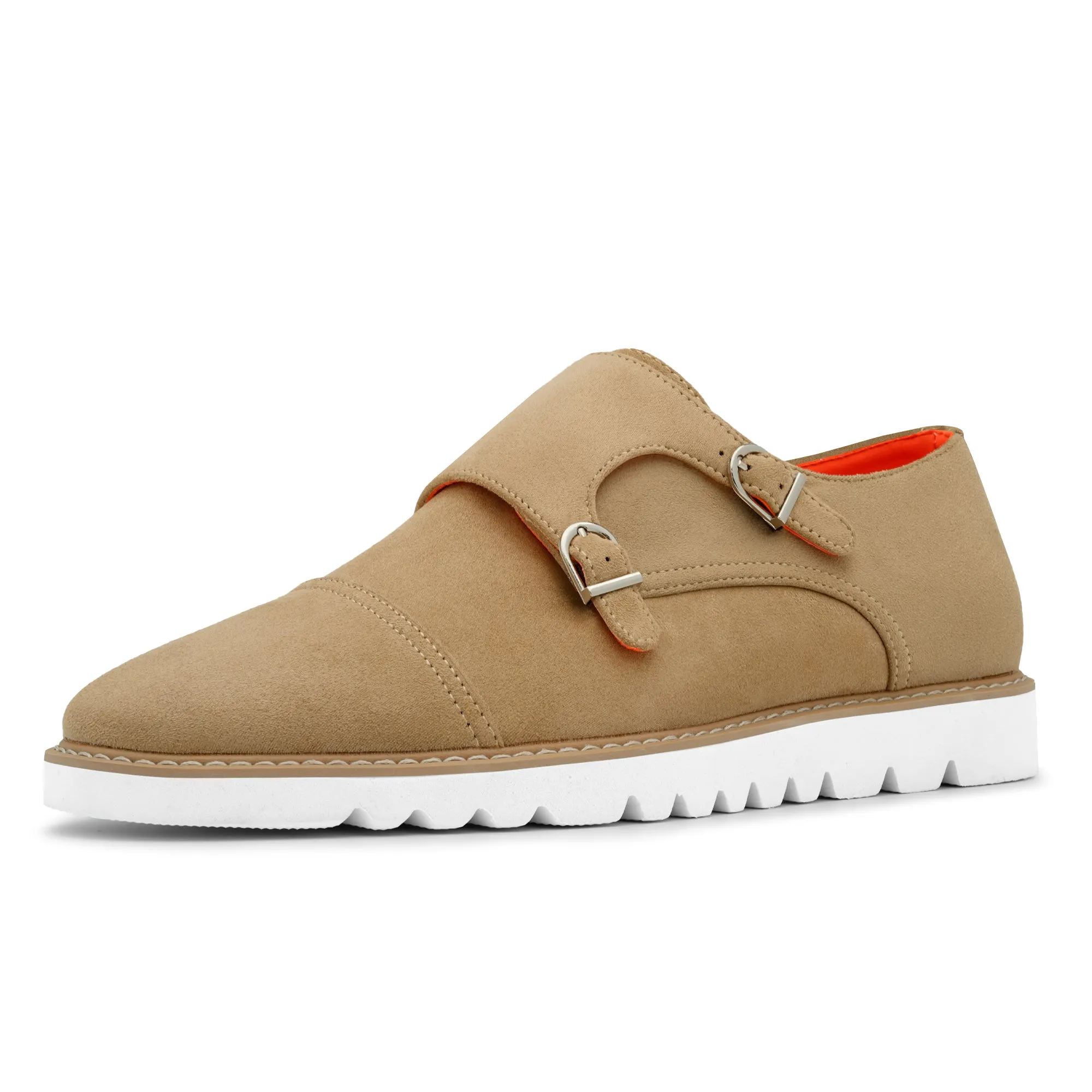 The Freshman S TAYNO Suede Double Monk Strap Oxford Sneaker