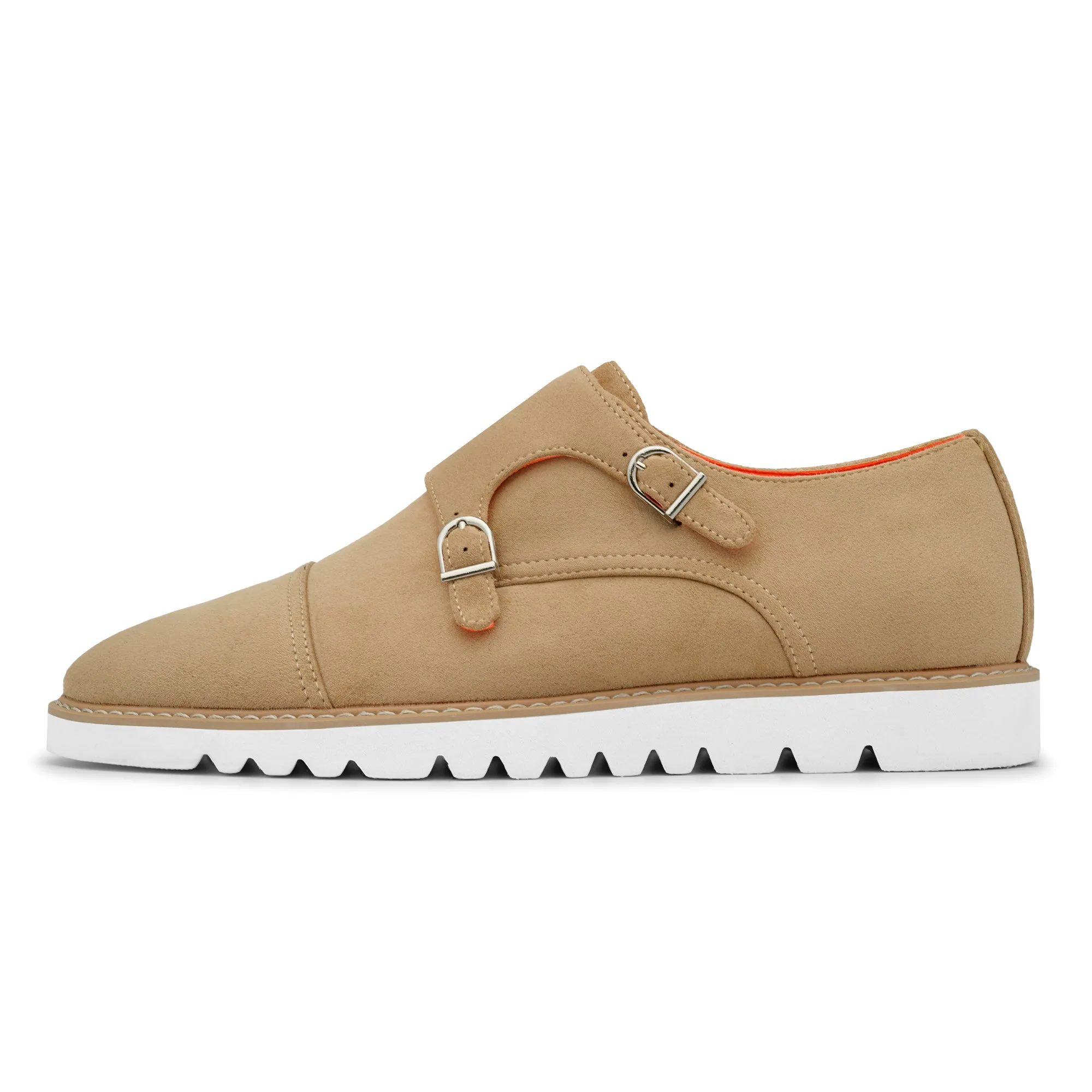The Freshman S TAYNO Suede Double Monk Strap Oxford Sneaker