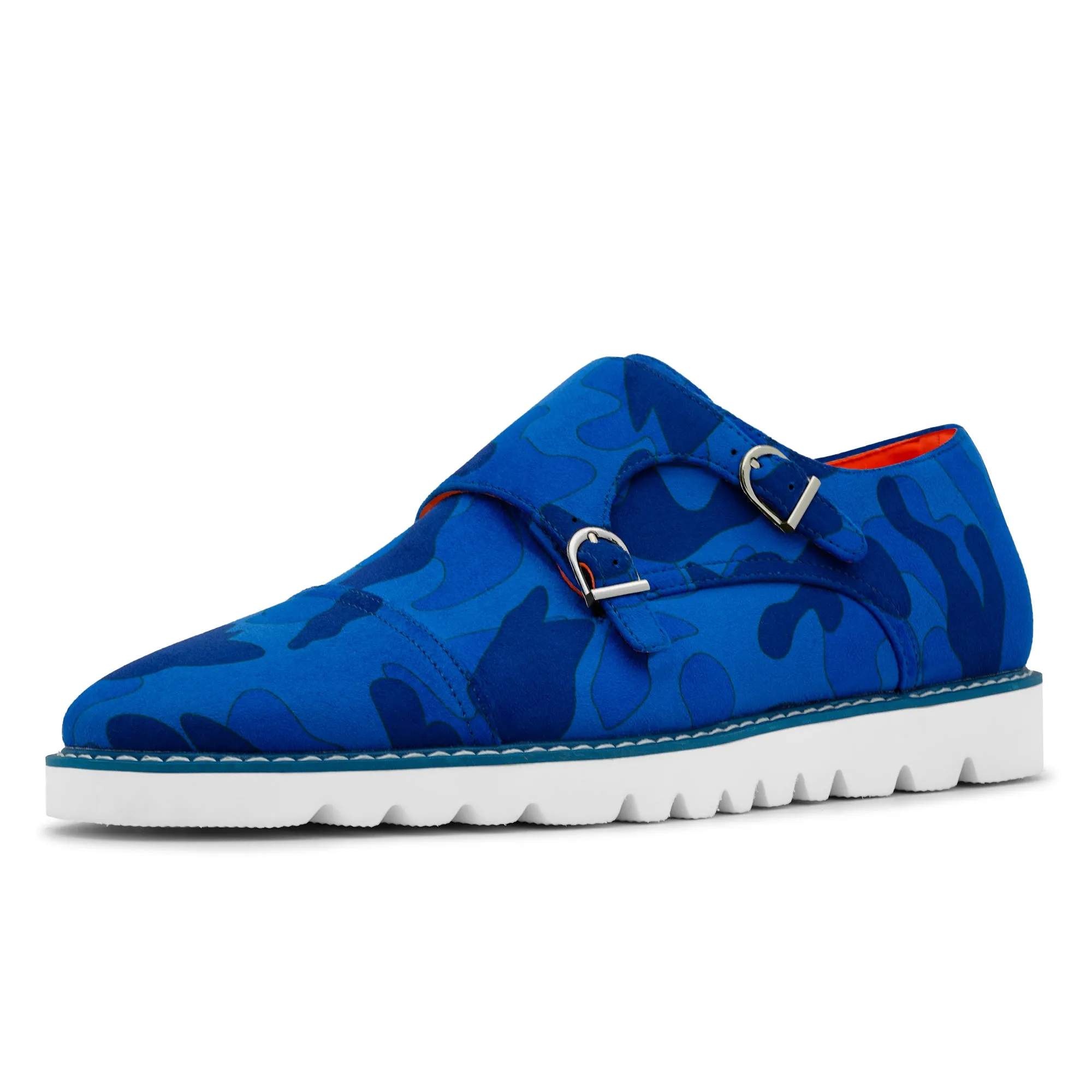 The Freshman S TAYNO Suede Double Monk Strap Oxford Sneaker