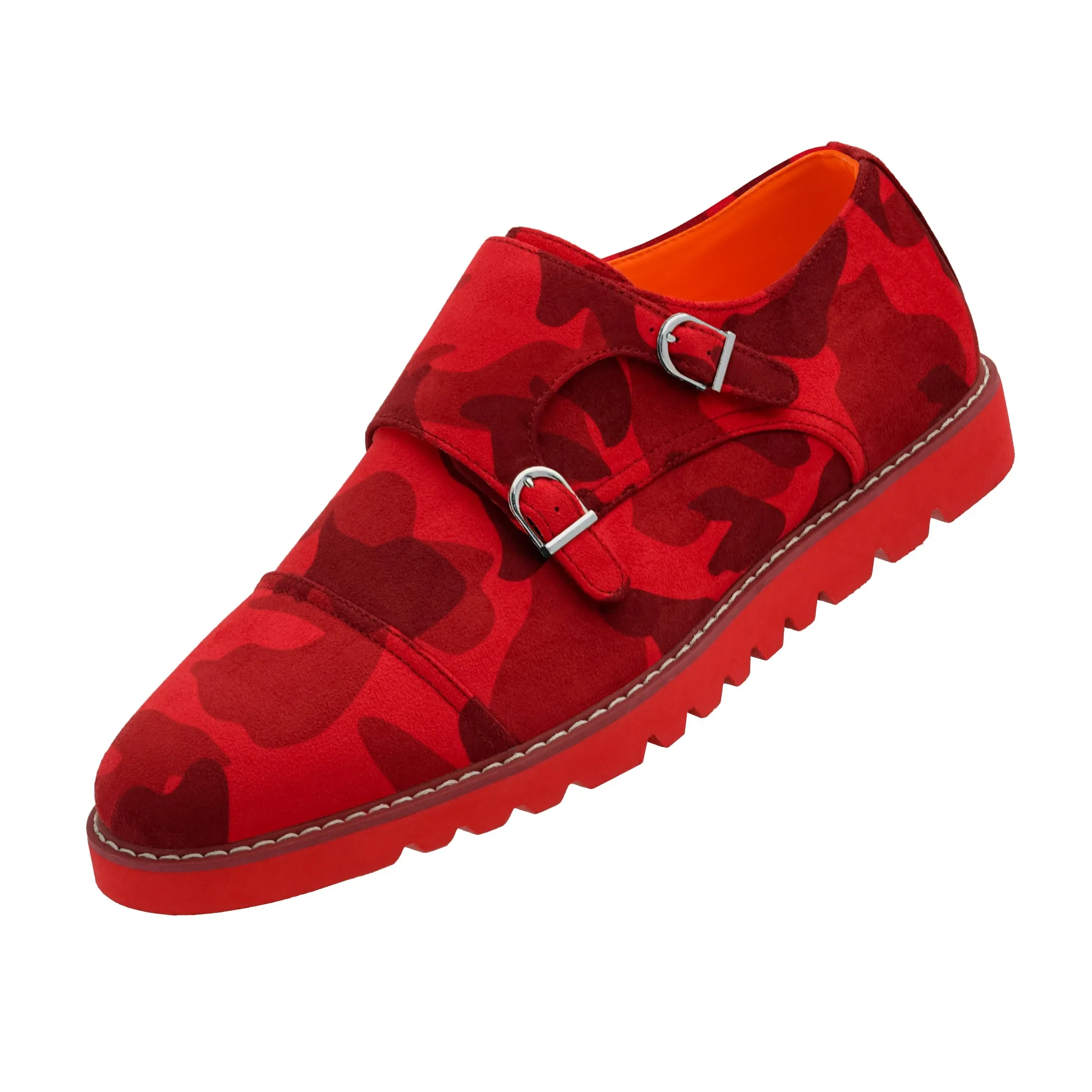 The Freshman S TAYNO Suede Double Monk Strap Oxford Sneaker