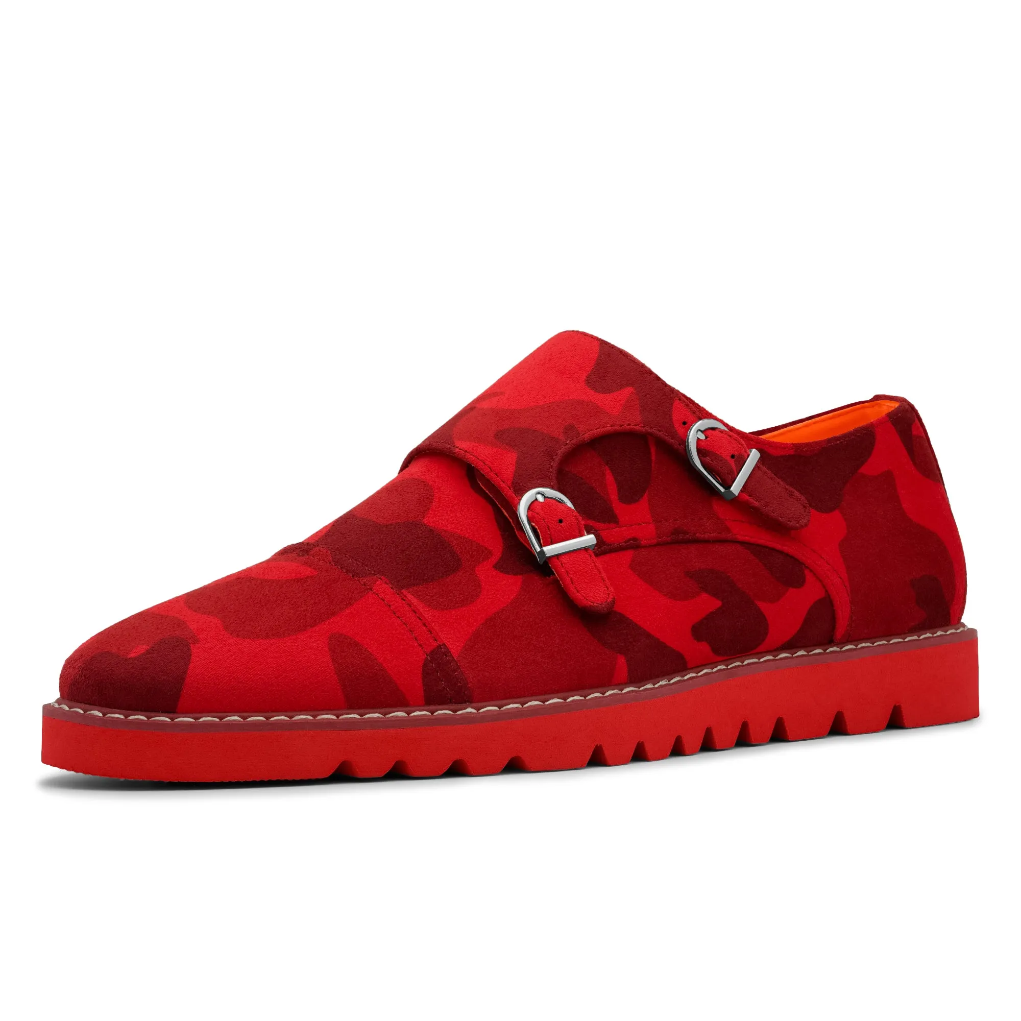 The Freshman S TAYNO Suede Double Monk Strap Oxford Sneaker