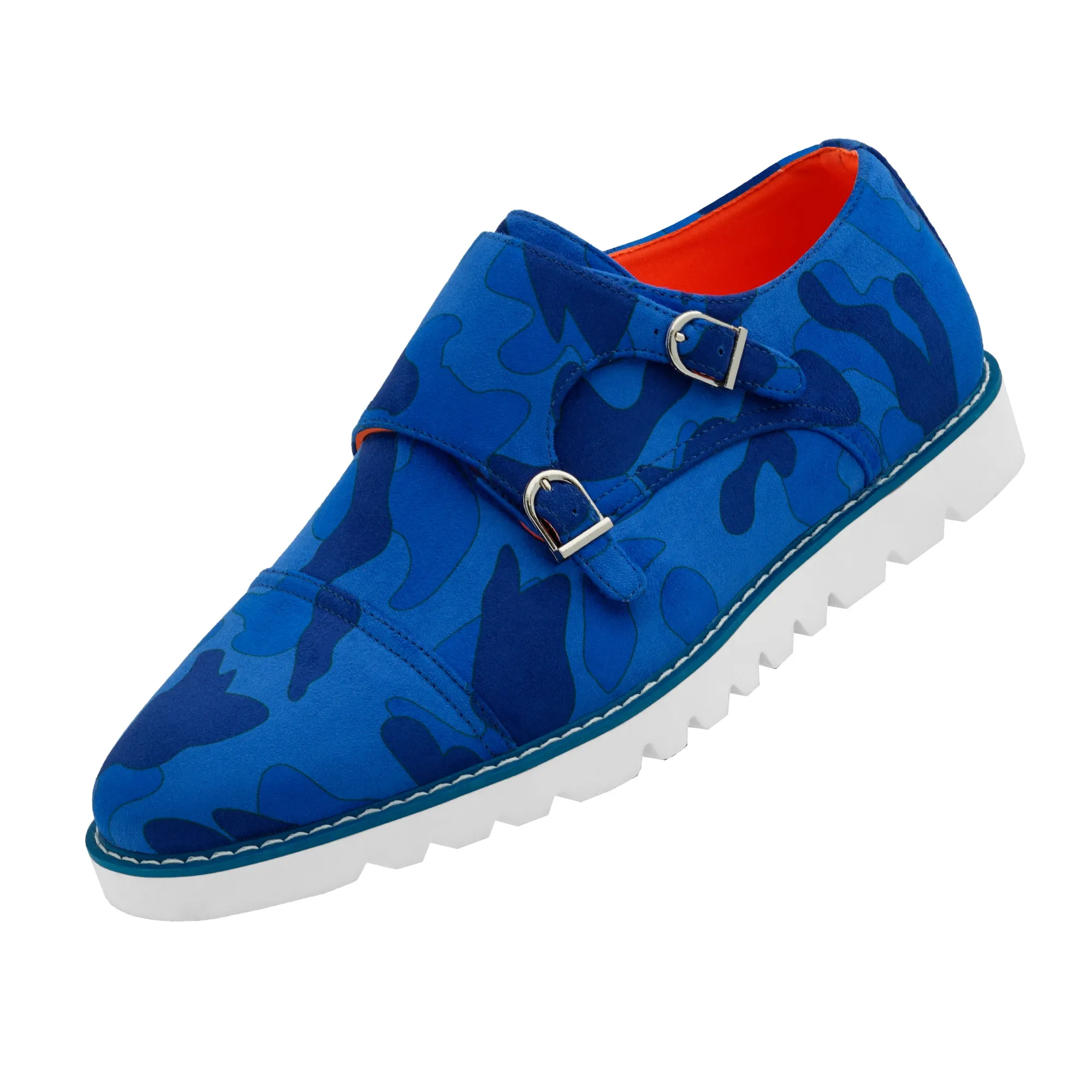 The Freshman S TAYNO Suede Double Monk Strap Oxford Sneaker