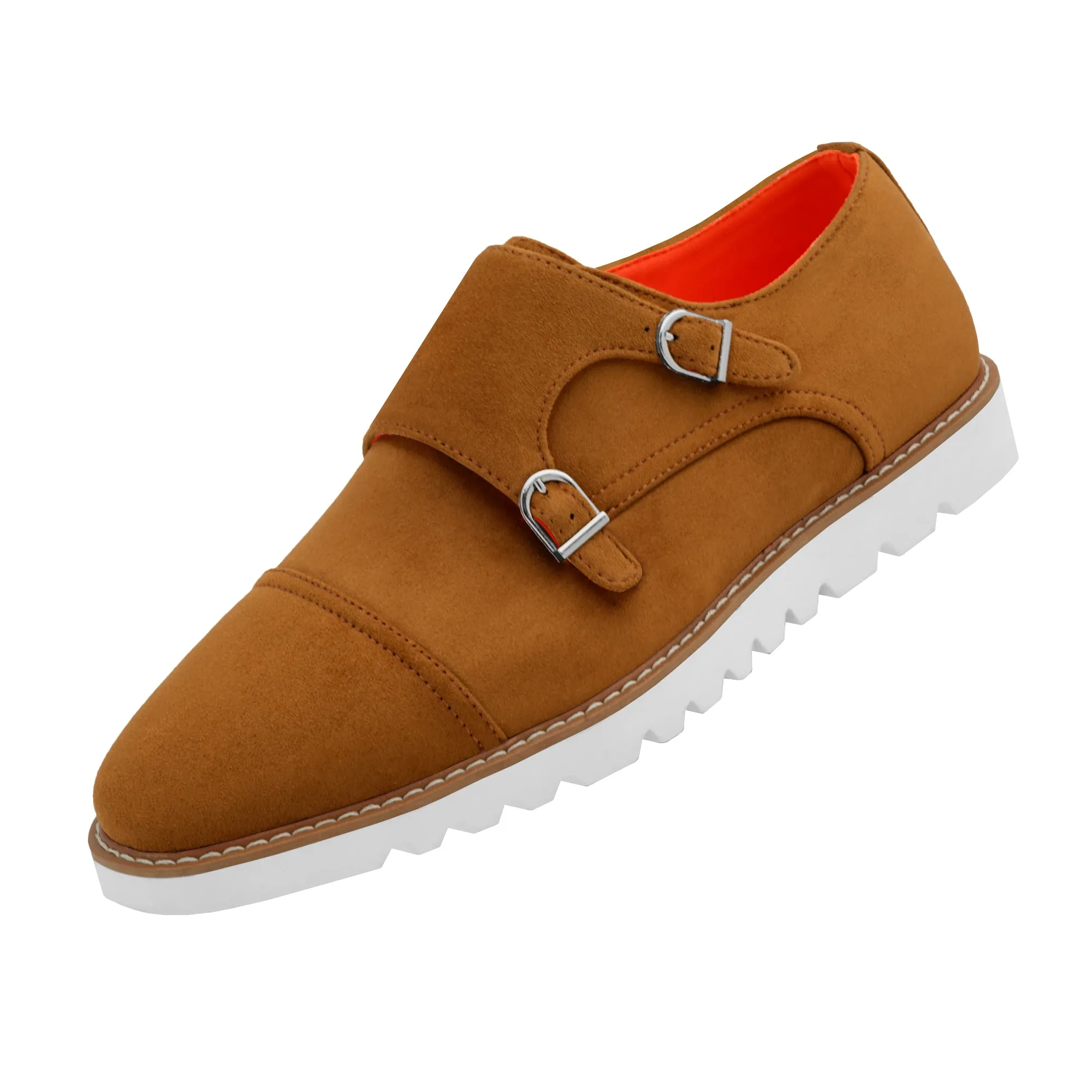 The Freshman S TAYNO Suede Double Monk Strap Oxford Sneaker