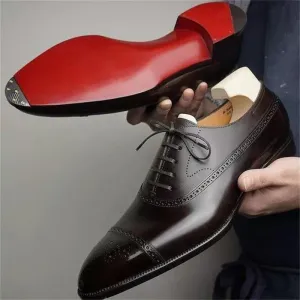 The Ricci Red Sole Leather Shoe