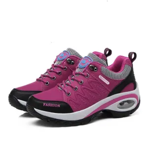 Trainers Women Durable Outside Sneakers Female Platform Durable Damping Comfortable Genuine Leather Female Vulcanized Shoes