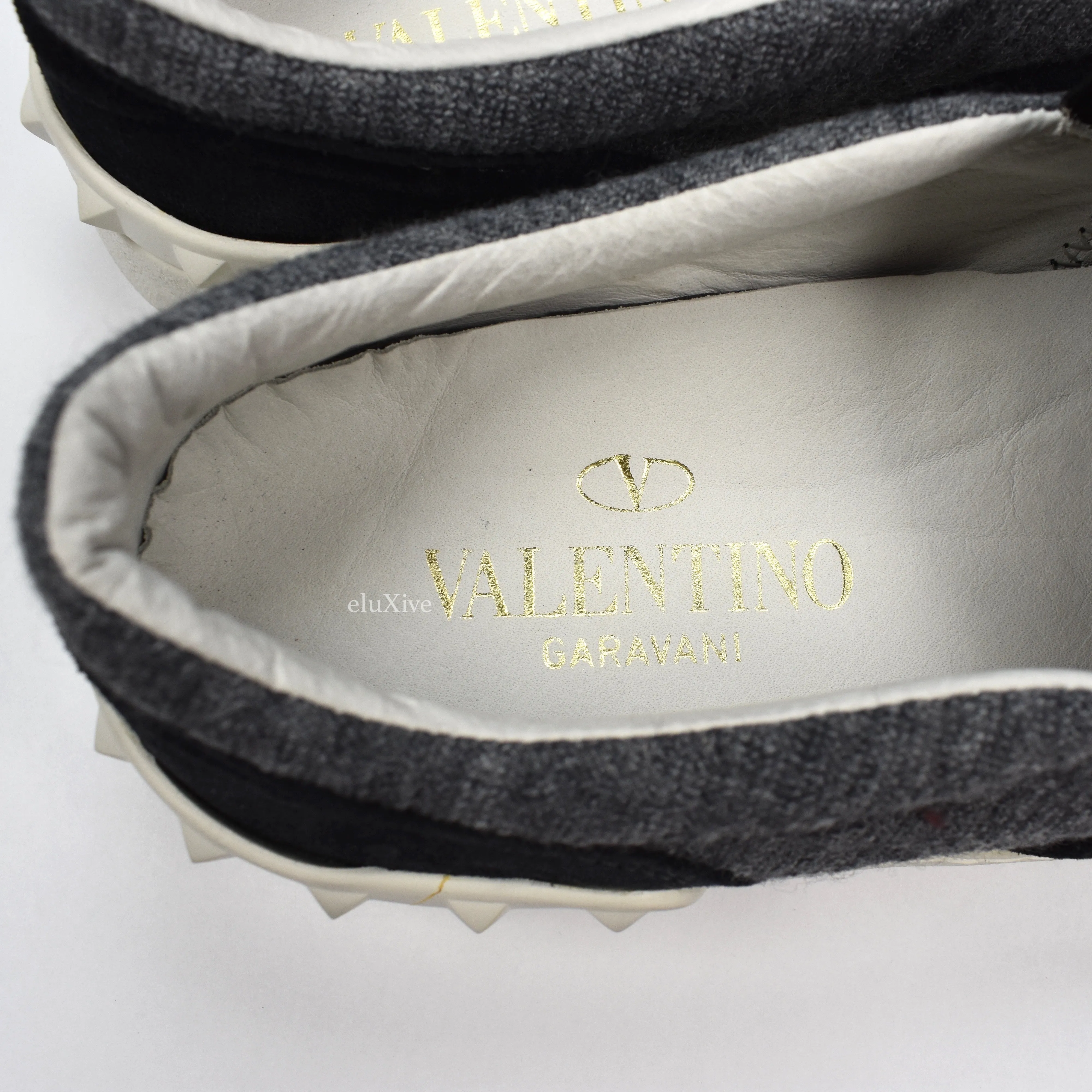 Valentino - Embroidered Tapestry Skate Sneakers