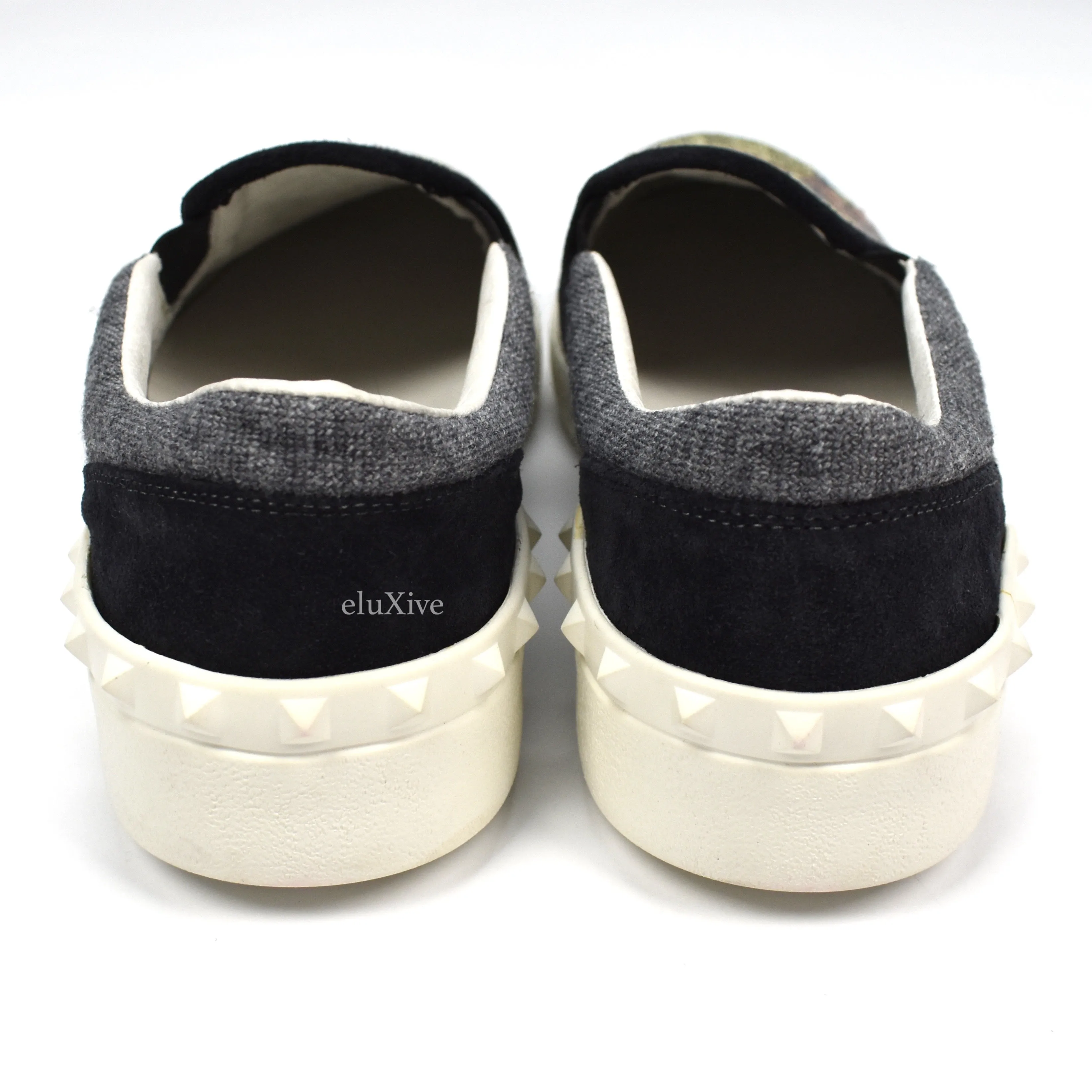 Valentino - Embroidered Tapestry Skate Sneakers