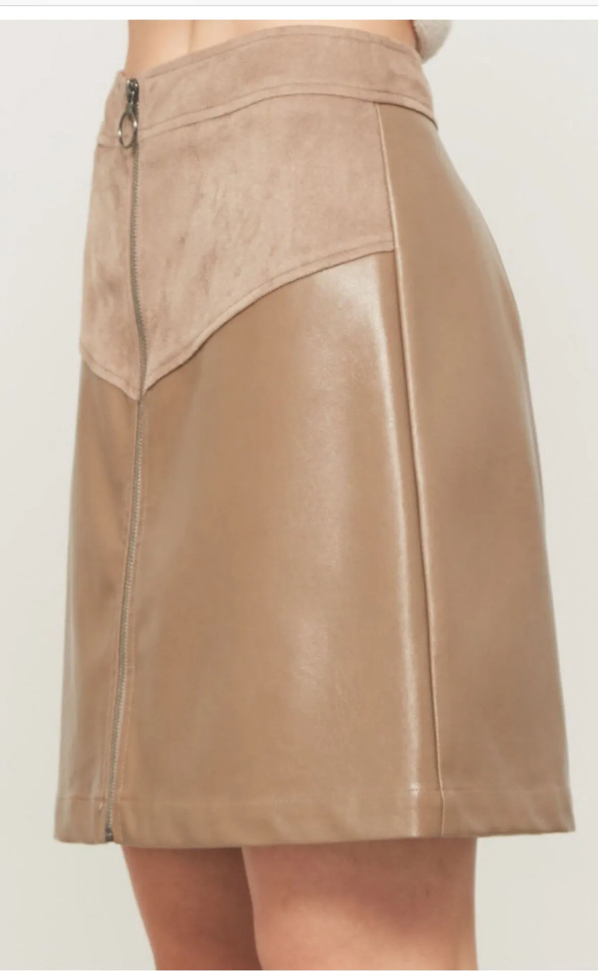 West End Faux Leather Skirt