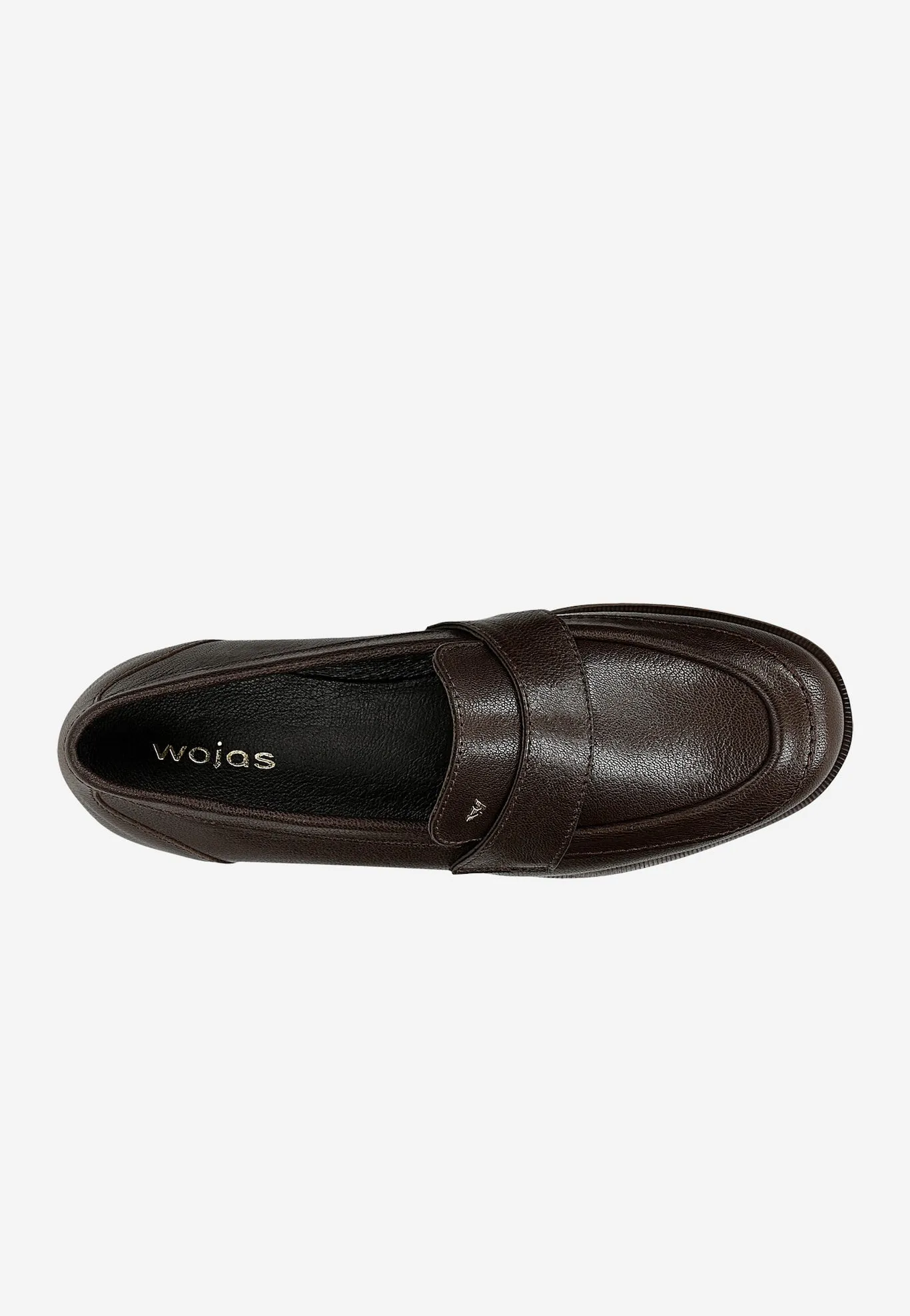 Wojas Brown Leather Loafers | 4631452